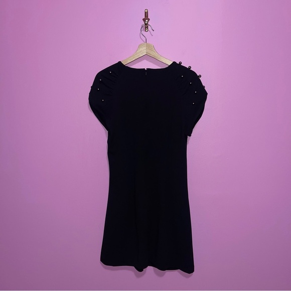 Betsey Johnson Dress Women's Size 10 US Black Embellished Shoulders NWT - Picture 9 of 11